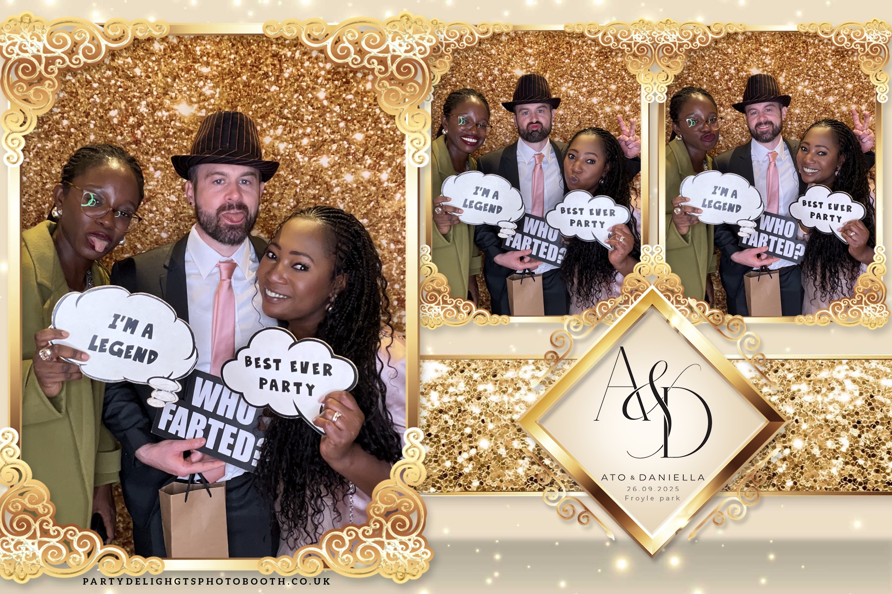 The Wedding of Ato and Daniella | View more photos from the event at gallery.partydelightsphotobooth.co.uk/u/PartyDelightsPhotoBooth/The-Wedding-of-Ato-and-Daniella