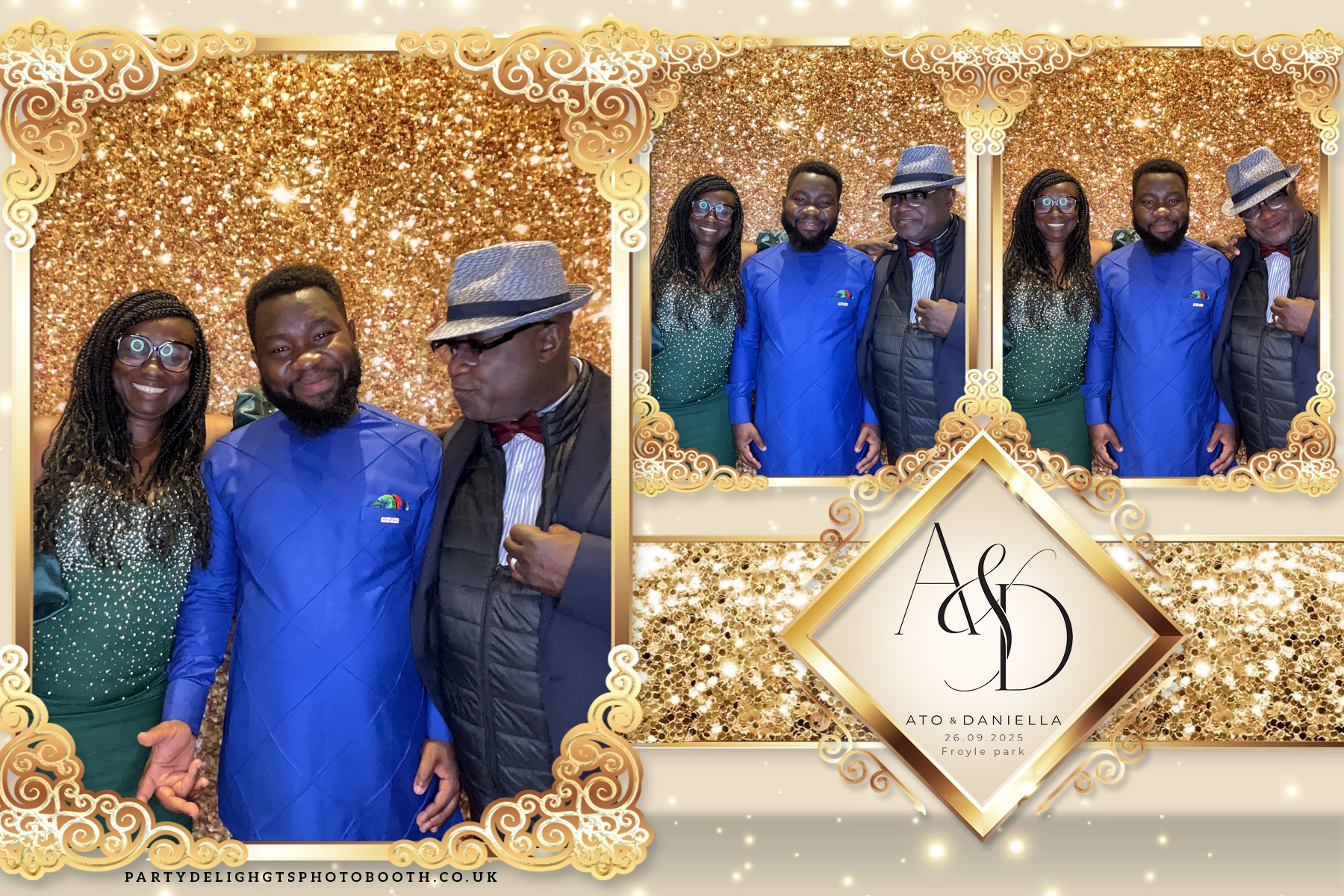 The Wedding of Ato and Daniella | View more photos from the event at gallery.partydelightsphotobooth.co.uk/u/PartyDelightsPhotoBooth/The-Wedding-of-Ato-and-Daniella