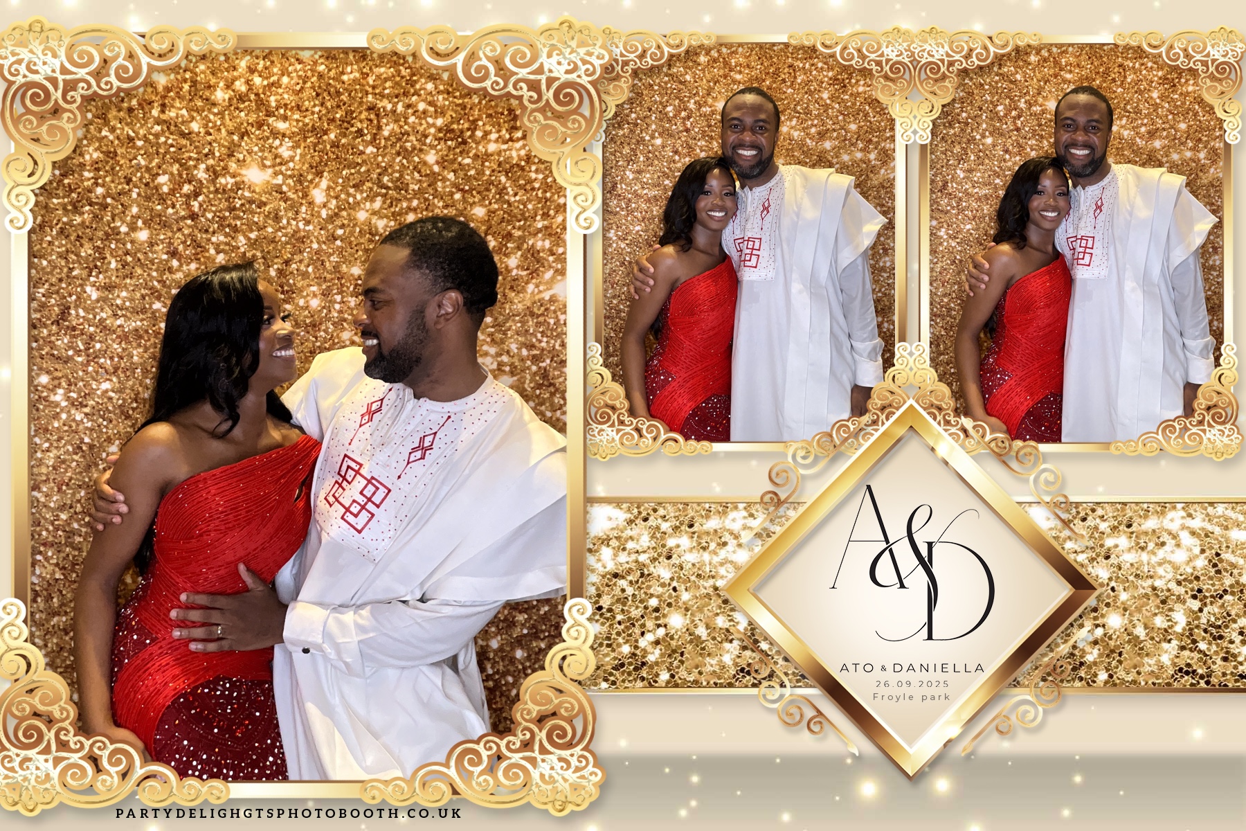 The Wedding of Ato and Daniella | View more photos from the event at gallery.partydelightsphotobooth.co.uk/u/PartyDelightsPhotoBooth/The-Wedding-of-Ato-and-Daniella