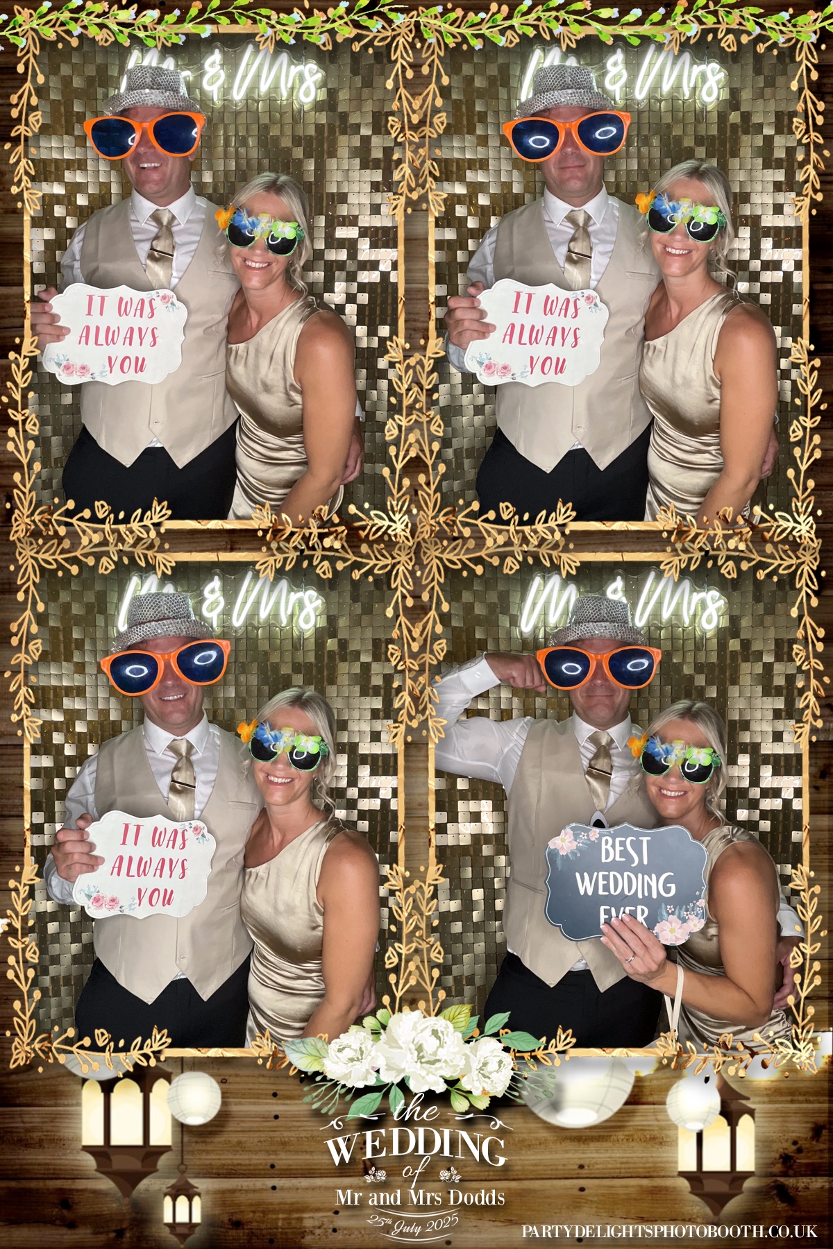 The wedding of Mr and Mrs Dodds | View more photos from the event at gallery.partydelightsphotobooth.co.uk/u/PartyDelightsPhotoBooth/The-wedding-of-Mr-and-Mrs-Dodds