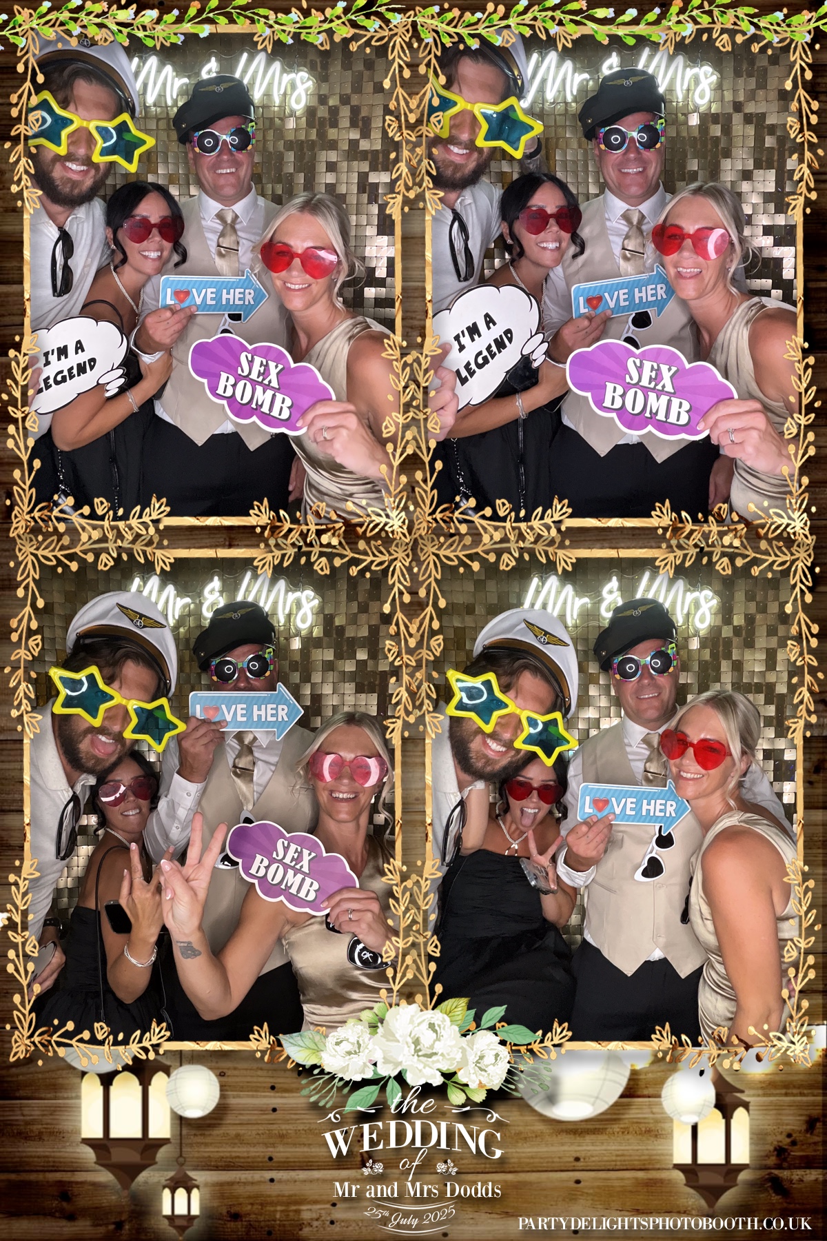 The wedding of Mr and Mrs Dodds | View more photos from the event at gallery.partydelightsphotobooth.co.uk/u/PartyDelightsPhotoBooth/The-wedding-of-Mr-and-Mrs-Dodds