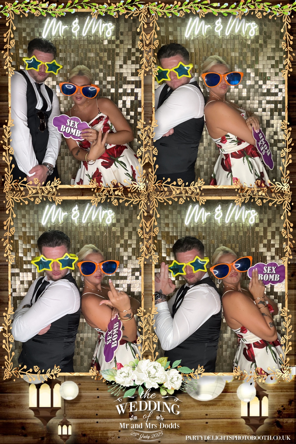 The wedding of Mr and Mrs Dodds | View more photos from the event at gallery.partydelightsphotobooth.co.uk/u/PartyDelightsPhotoBooth/The-wedding-of-Mr-and-Mrs-Dodds