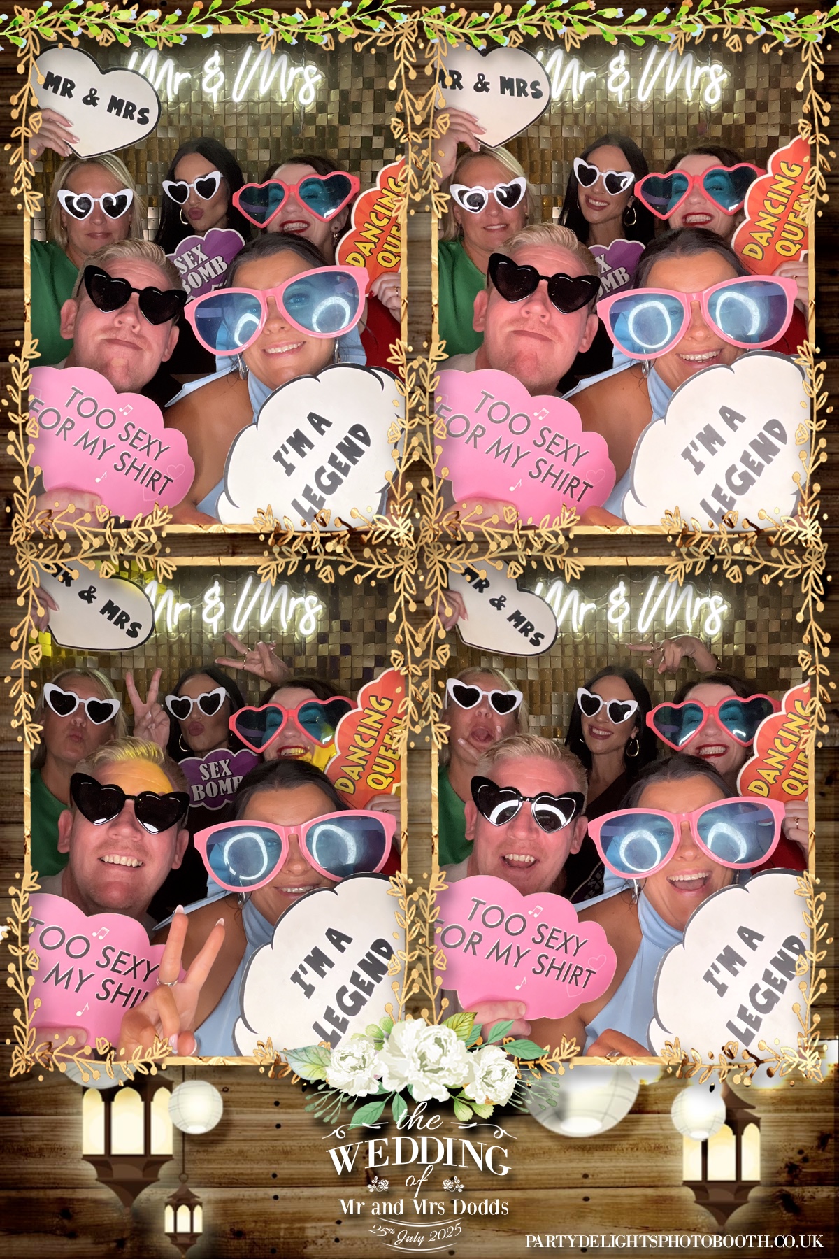 The wedding of Mr and Mrs Dodds | View more photos from the event at gallery.partydelightsphotobooth.co.uk/u/PartyDelightsPhotoBooth/The-wedding-of-Mr-and-Mrs-Dodds