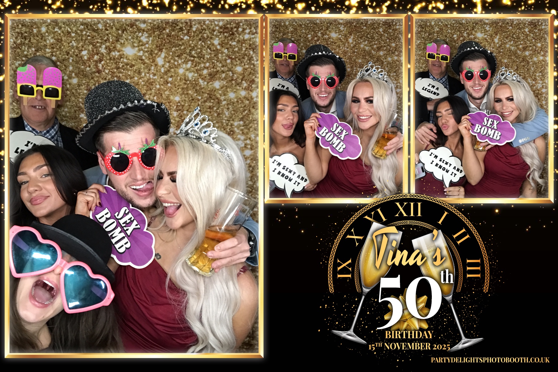 Tina's 50th birthday Bash | View more photos from the event at gallery.partydelightsphotobooth.co.uk/u/PartyDelightsPhotoBooth/Tinas-50th-birthday-Bash