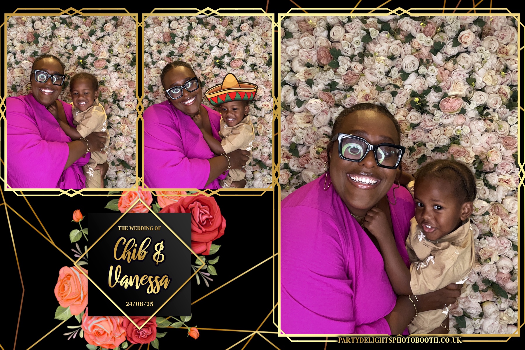 Vanessa and Chib's Wedding | View more photos from the event at gallery.partydelightsphotobooth.co.uk/u/PartyDelightsPhotoBooth/Vanessa-and-Chibs-Wedding