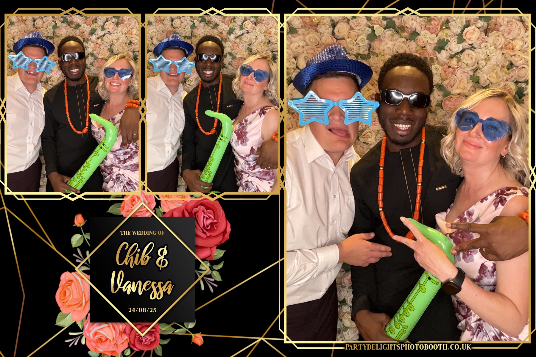 Vanessa and Chib's Wedding | View more photos from the event at gallery.partydelightsphotobooth.co.uk/u/PartyDelightsPhotoBooth/Vanessa-and-Chibs-Wedding