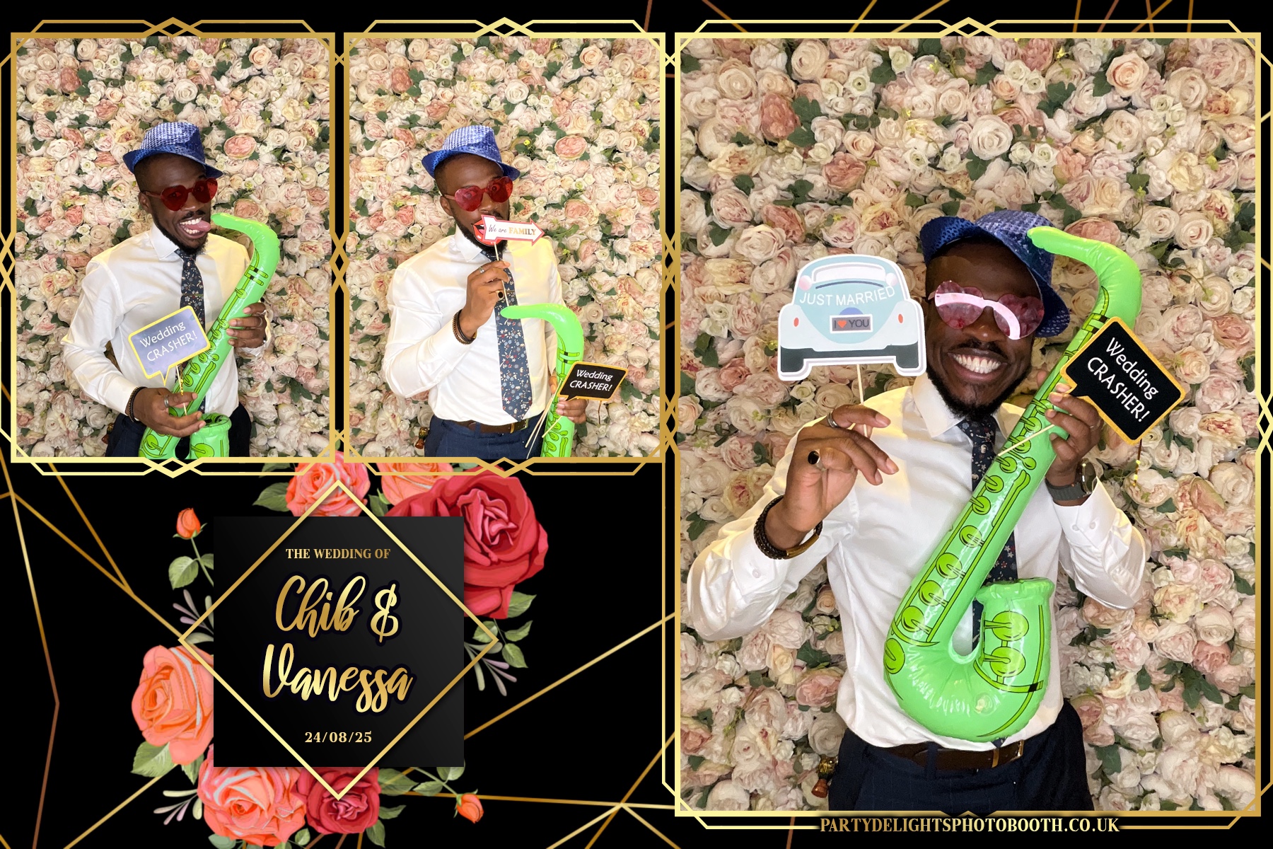 Vanessa and Chib's Wedding | View more photos from the event at gallery.partydelightsphotobooth.co.uk/u/PartyDelightsPhotoBooth/Vanessa-and-Chibs-Wedding
