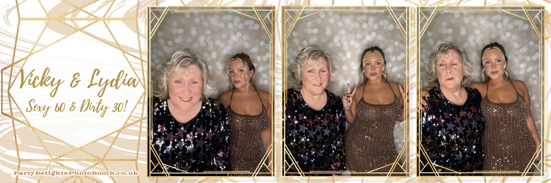 Vicky & Lydia 60th & 30th Birthday Party | View more photos from the event at gallery.partydelightsphotobooth.co.uk/u/PartyDelightsPhotoBooth/Vicky-Lydia-60th-30th-Birthday-Party