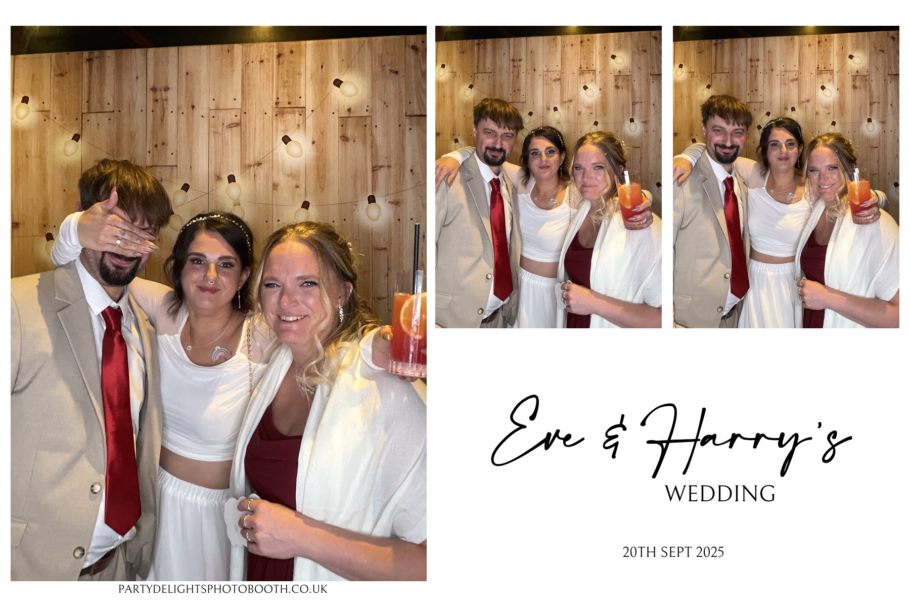 Wedding of Eve and Harry | View more photos from the event at gallery.partydelightsphotobooth.co.uk/u/PartyDelightsPhotoBooth/Wedding-of-Eve-and-Harry