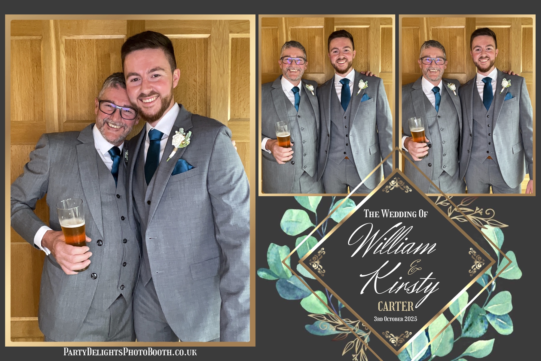 William and Kirsty Wedding | View more photos from the event at gallery.partydelightsphotobooth.co.uk/u/PartyDelightsPhotoBooth/William-and-Kirsty-Wedding