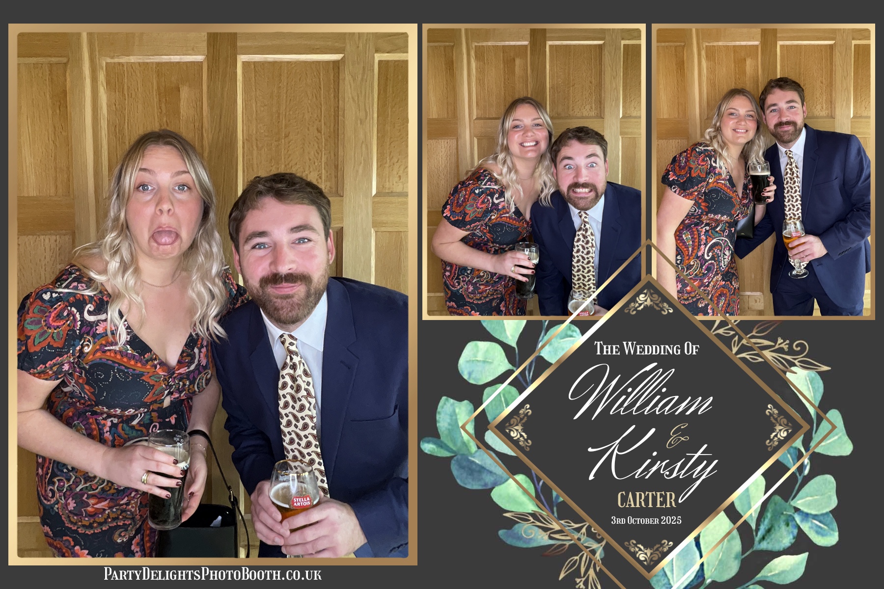 William and Kirsty Wedding | View more photos from the event at gallery.partydelightsphotobooth.co.uk/u/PartyDelightsPhotoBooth/William-and-Kirsty-Wedding
