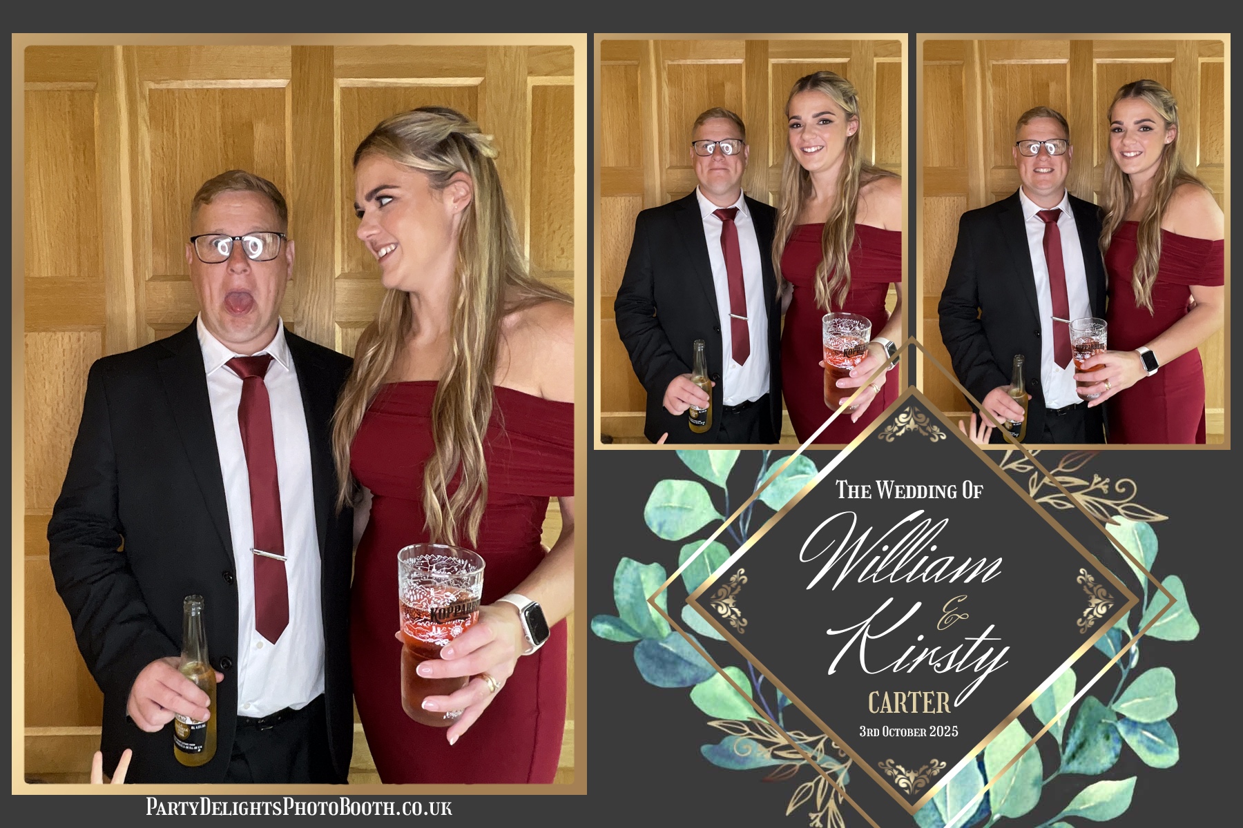 William and Kirsty Wedding | View more photos from the event at gallery.partydelightsphotobooth.co.uk/u/PartyDelightsPhotoBooth/William-and-Kirsty-Wedding