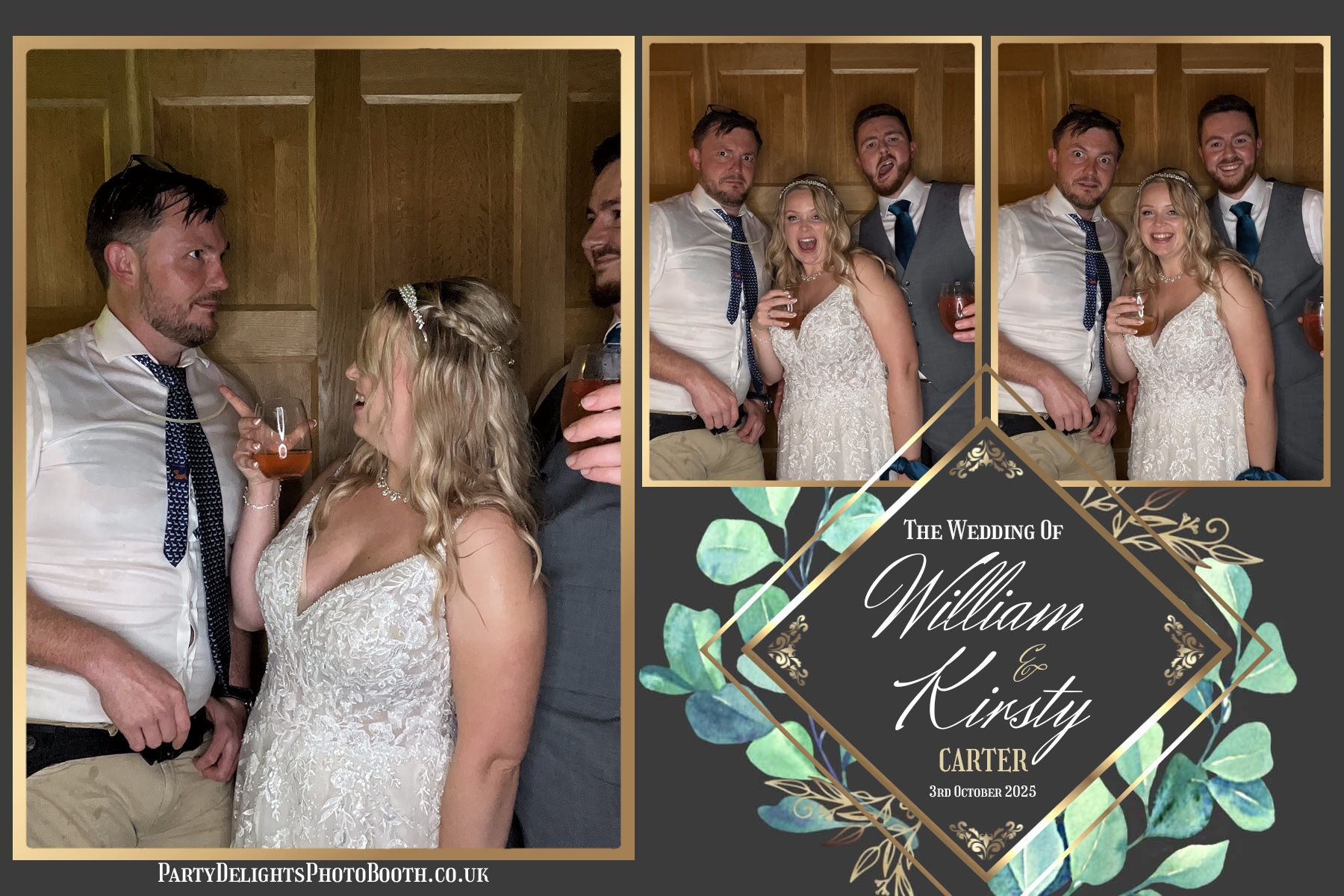 William and Kirsty Wedding | View more photos from the event at gallery.partydelightsphotobooth.co.uk/u/PartyDelightsPhotoBooth/William-and-Kirsty-Wedding