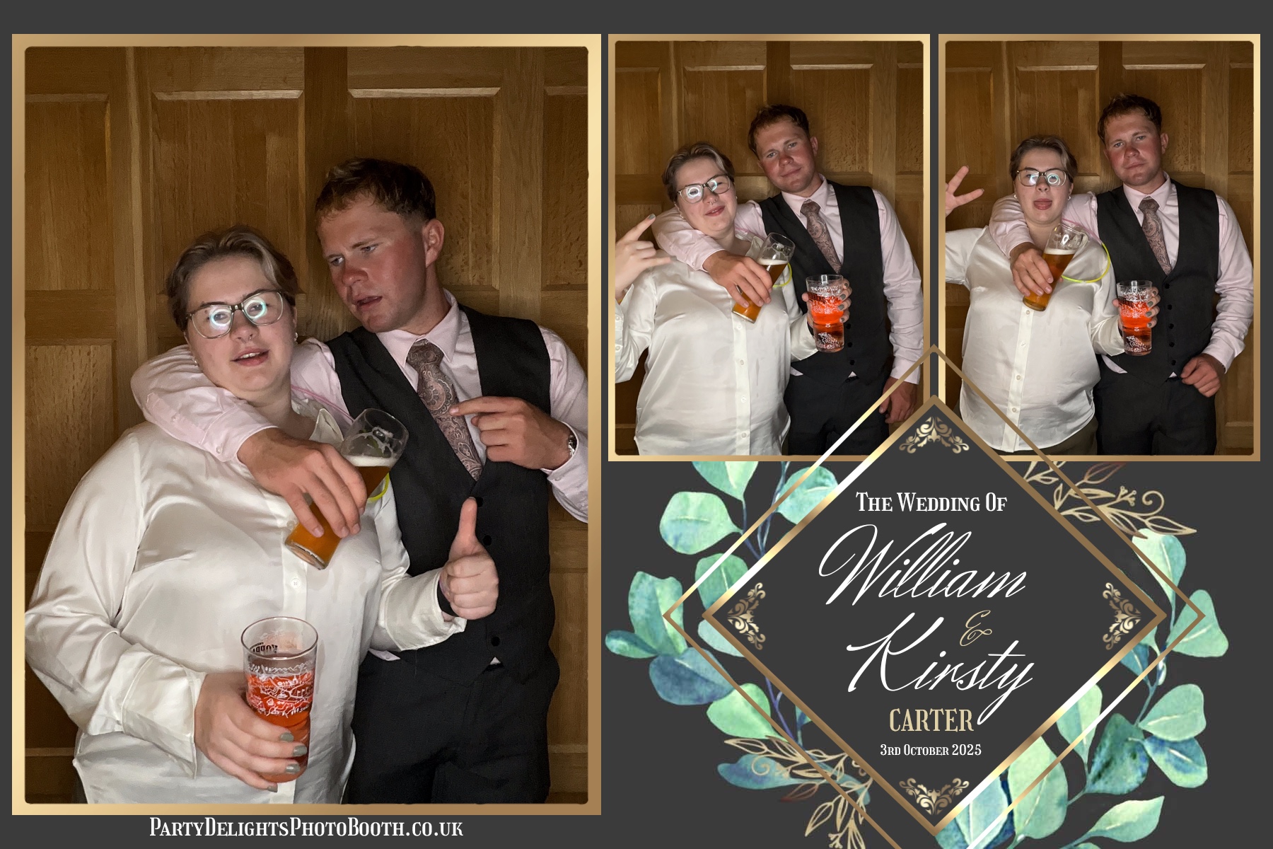 William and Kirsty Wedding | View more photos from the event at gallery.partydelightsphotobooth.co.uk/u/PartyDelightsPhotoBooth/William-and-Kirsty-Wedding