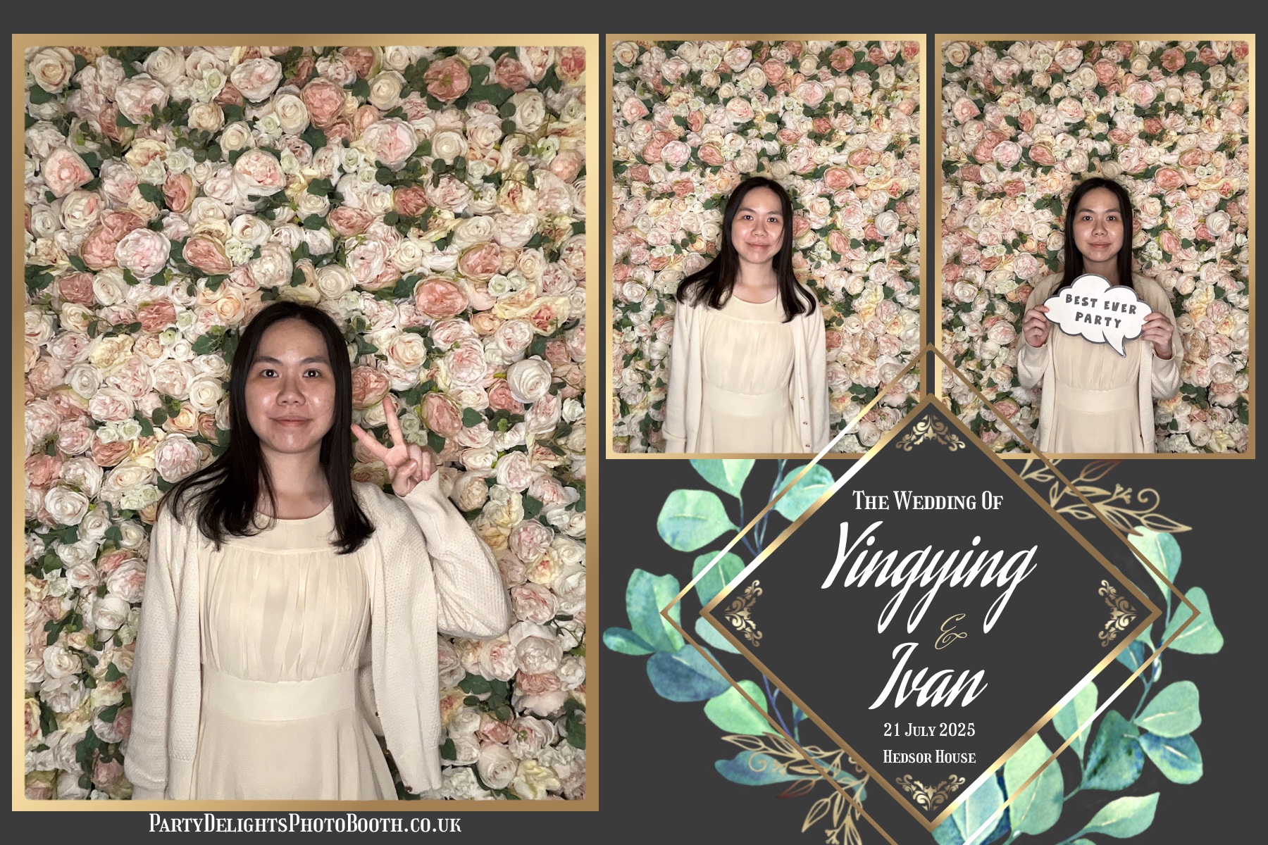 Ying & Ivan's Wedding | View more photos from the event at gallery.partydelightsphotobooth.co.uk/u/PartyDelightsPhotoBooth/Ying-Ivans-Wedding