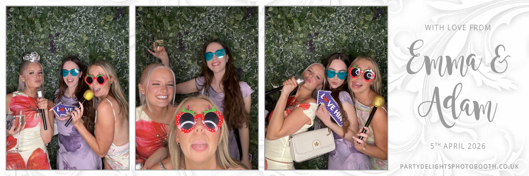 Adam and Emma's Wedding | View more photos from the event at gallery.partydelightsphotobooth.co.uk/u/PartyDelightsPhotoBooth/Adam-and-Emmas-Wedding