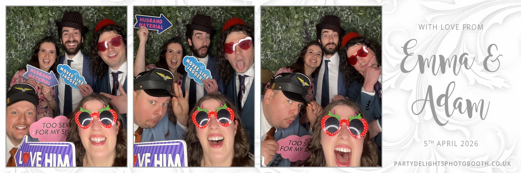 Adam and Emma's Wedding | View more photos from the event at gallery.partydelightsphotobooth.co.uk/u/PartyDelightsPhotoBooth/Adam-and-Emmas-Wedding