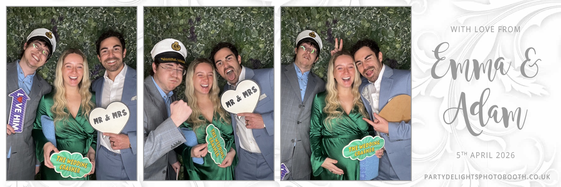 Adam and Emma's Wedding | View more photos from the event at gallery.partydelightsphotobooth.co.uk/u/PartyDelightsPhotoBooth/Adam-and-Emmas-Wedding