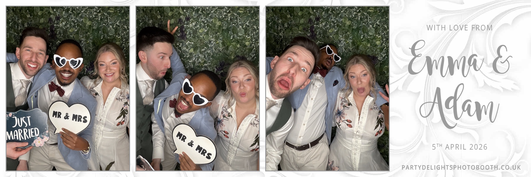 Adam and Emma's Wedding | View more photos from the event at gallery.partydelightsphotobooth.co.uk/u/PartyDelightsPhotoBooth/Adam-and-Emmas-Wedding