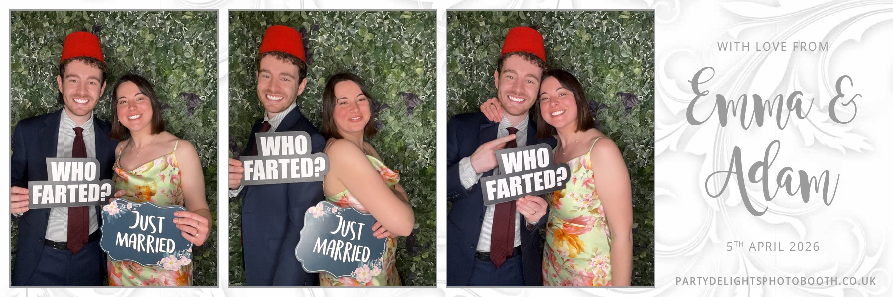 Adam and Emma's Wedding | View more photos from the event at gallery.partydelightsphotobooth.co.uk/u/PartyDelightsPhotoBooth/Adam-and-Emmas-Wedding