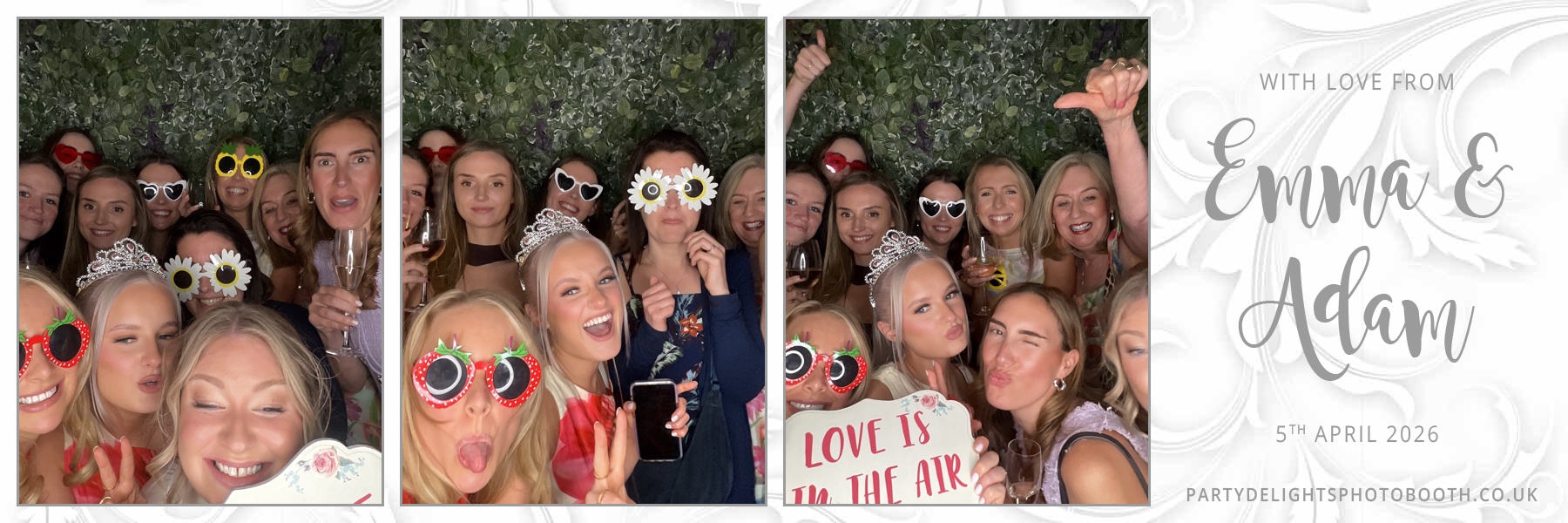 Adam and Emma's Wedding | View more photos from the event at gallery.partydelightsphotobooth.co.uk/u/PartyDelightsPhotoBooth/Adam-and-Emmas-Wedding