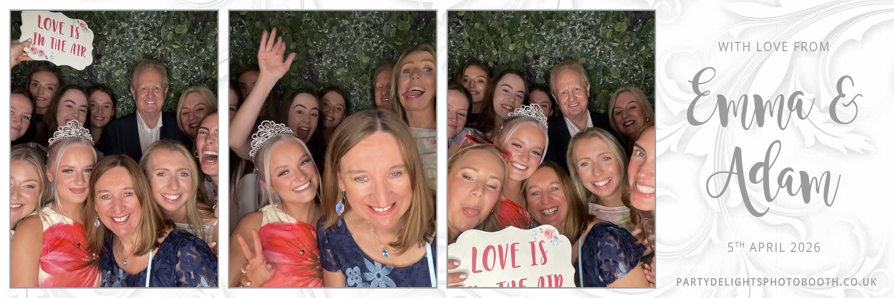 Adam and Emma's Wedding | View more photos from the event at gallery.partydelightsphotobooth.co.uk/u/PartyDelightsPhotoBooth/Adam-and-Emmas-Wedding