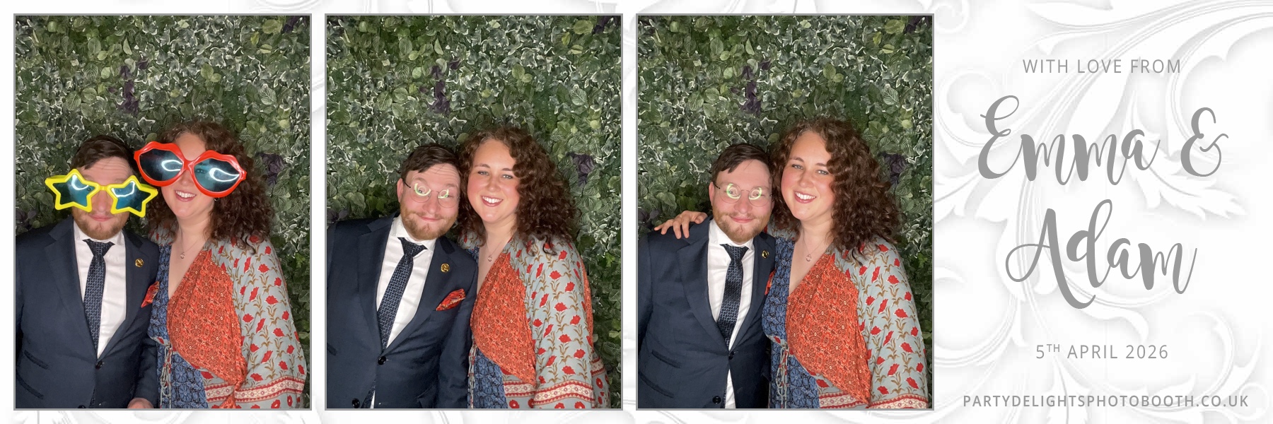 Adam and Emma's Wedding | View more photos from the event at gallery.partydelightsphotobooth.co.uk/u/PartyDelightsPhotoBooth/Adam-and-Emmas-Wedding