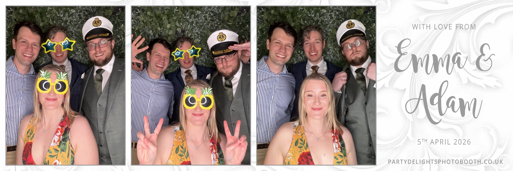 Adam and Emma's Wedding | View more photos from the event at gallery.partydelightsphotobooth.co.uk/u/PartyDelightsPhotoBooth/Adam-and-Emmas-Wedding