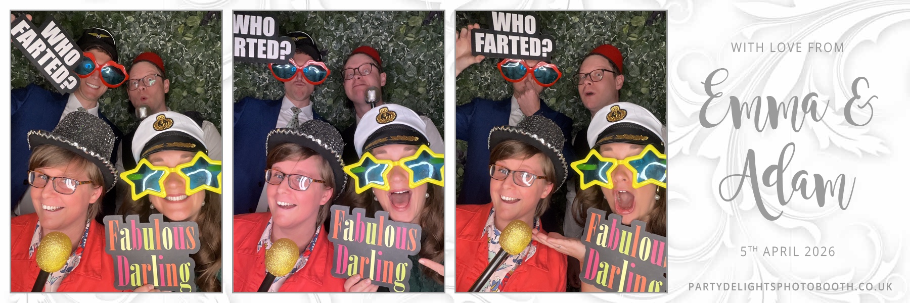 Adam and Emma's Wedding | View more photos from the event at gallery.partydelightsphotobooth.co.uk/u/PartyDelightsPhotoBooth/Adam-and-Emmas-Wedding