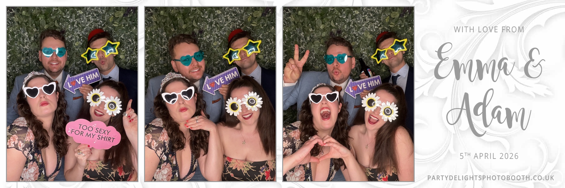 Adam and Emma's Wedding | View more photos from the event at gallery.partydelightsphotobooth.co.uk/u/PartyDelightsPhotoBooth/Adam-and-Emmas-Wedding