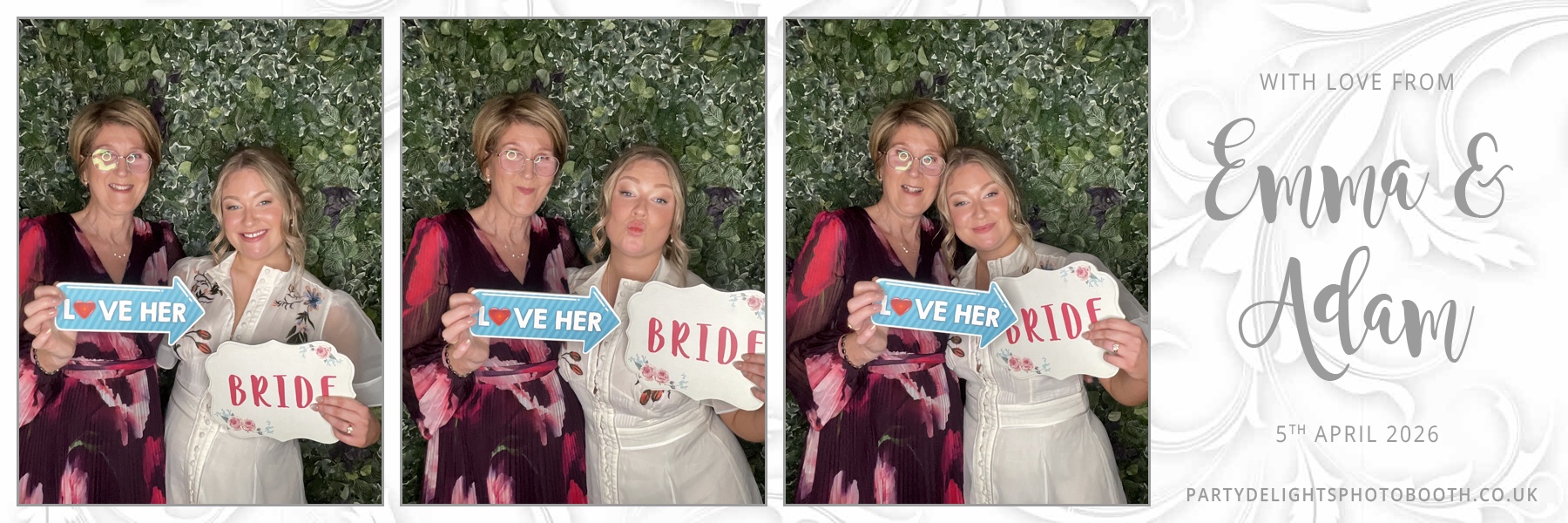 Adam and Emma's Wedding | View more photos from the event at gallery.partydelightsphotobooth.co.uk/u/PartyDelightsPhotoBooth/Adam-and-Emmas-Wedding
