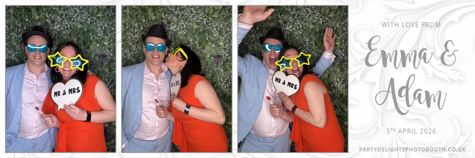 Adam and Emma's Wedding | View more photos from the event at gallery.partydelightsphotobooth.co.uk/u/PartyDelightsPhotoBooth/Adam-and-Emmas-Wedding