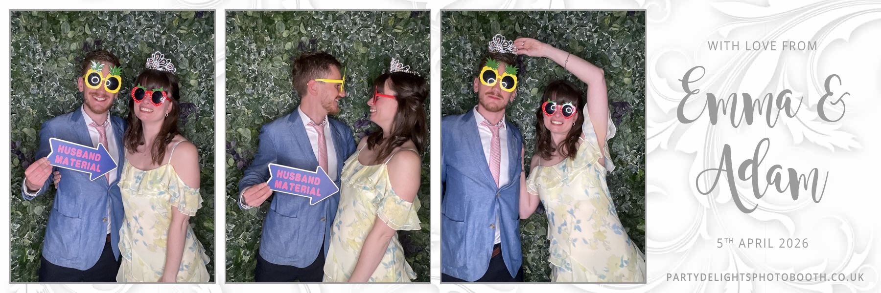 Adam and Emma's Wedding | View more photos from the event at gallery.partydelightsphotobooth.co.uk/u/PartyDelightsPhotoBooth/Adam-and-Emmas-Wedding