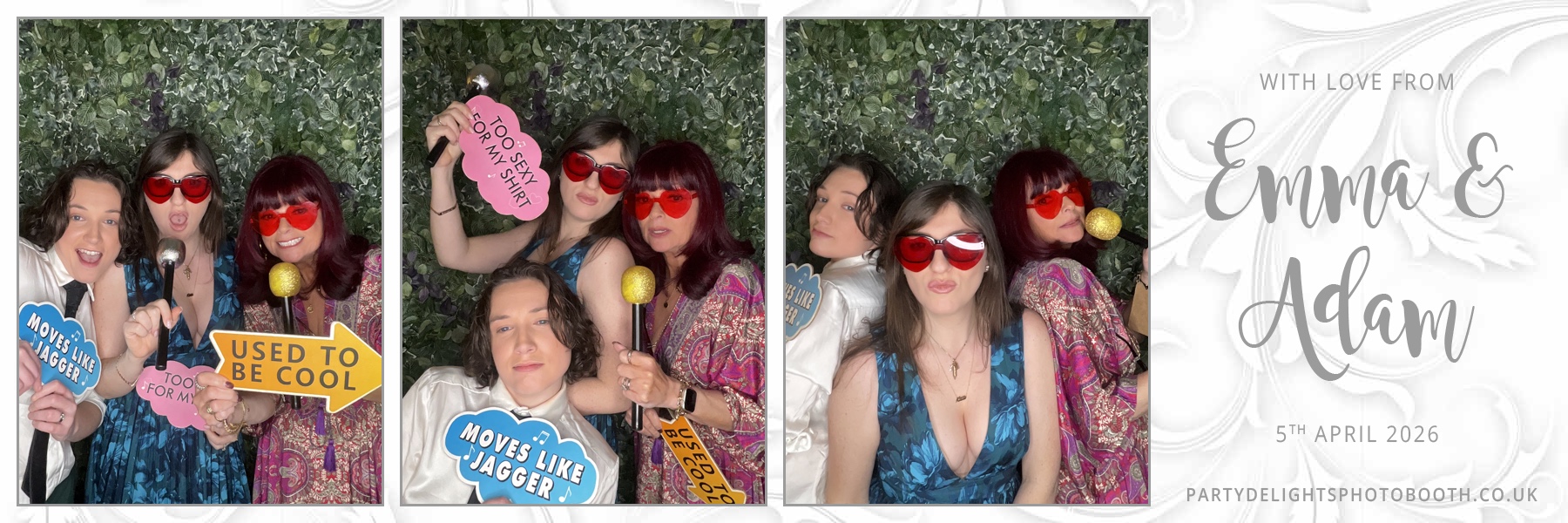 Adam and Emma's Wedding | View more photos from the event at gallery.partydelightsphotobooth.co.uk/u/PartyDelightsPhotoBooth/Adam-and-Emmas-Wedding