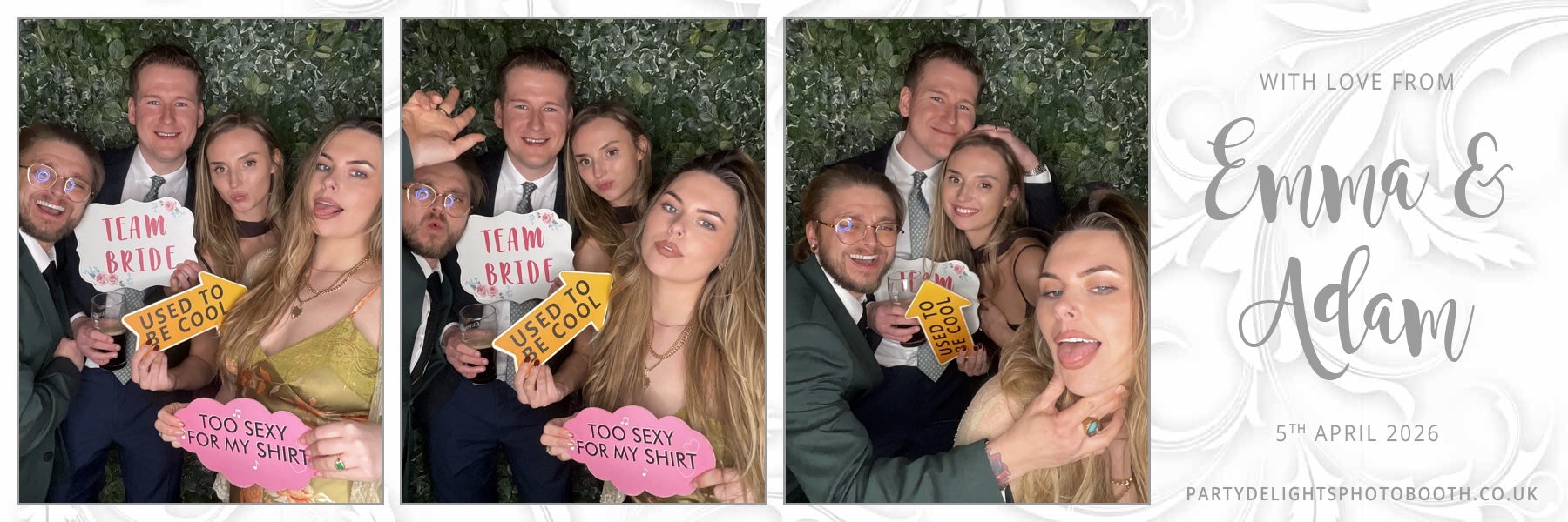 Adam and Emma's Wedding | View more photos from the event at gallery.partydelightsphotobooth.co.uk/u/PartyDelightsPhotoBooth/Adam-and-Emmas-Wedding