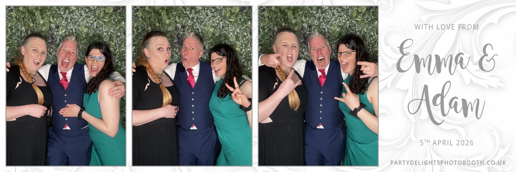 Adam and Emma's Wedding | View more photos from the event at gallery.partydelightsphotobooth.co.uk/u/PartyDelightsPhotoBooth/Adam-and-Emmas-Wedding