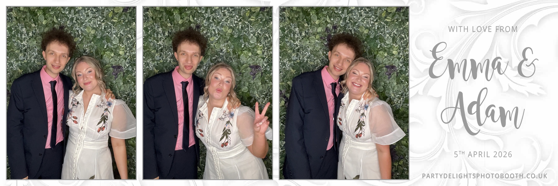 Adam and Emma's Wedding | View more photos from the event at gallery.partydelightsphotobooth.co.uk/u/PartyDelightsPhotoBooth/Adam-and-Emmas-Wedding