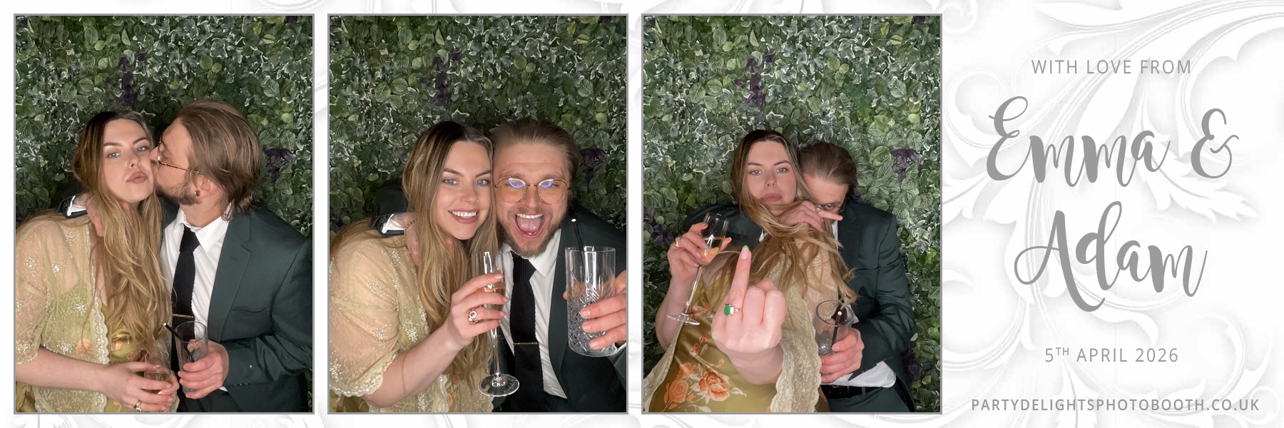 Adam and Emma's Wedding | View more photos from the event at gallery.partydelightsphotobooth.co.uk/u/PartyDelightsPhotoBooth/Adam-and-Emmas-Wedding