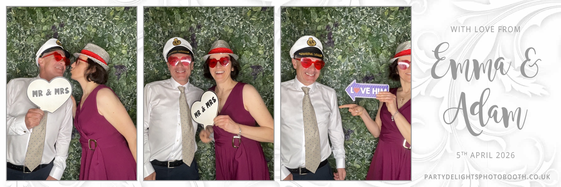 Adam and Emma's Wedding | View more photos from the event at gallery.partydelightsphotobooth.co.uk/u/PartyDelightsPhotoBooth/Adam-and-Emmas-Wedding