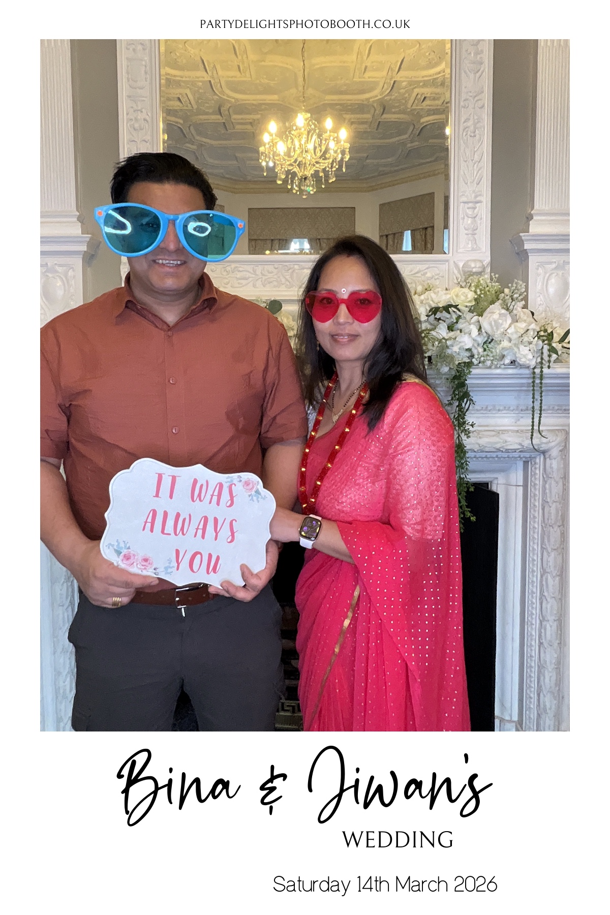 Bina and Jiwan's Wedding | View more photos from the event at gallery.partydelightsphotobooth.co.uk/u/PartyDelightsPhotoBooth/Bina-and-Jiwans-Wedding