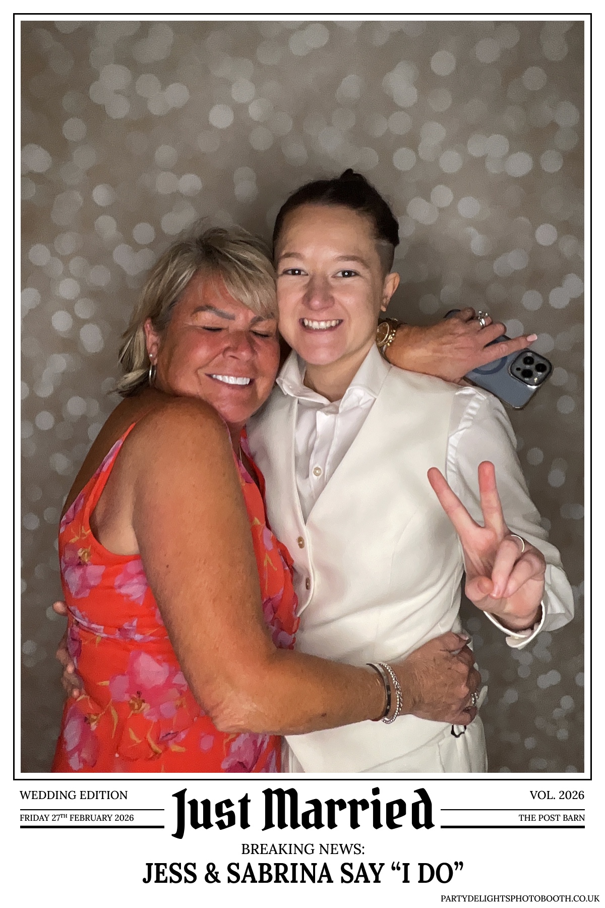 Jess & Sabrina's Wedding | View more photos from the event at gallery.partydelightsphotobooth.co.uk/u/PartyDelightsPhotoBooth/Jess-Sabrinas-Wedding