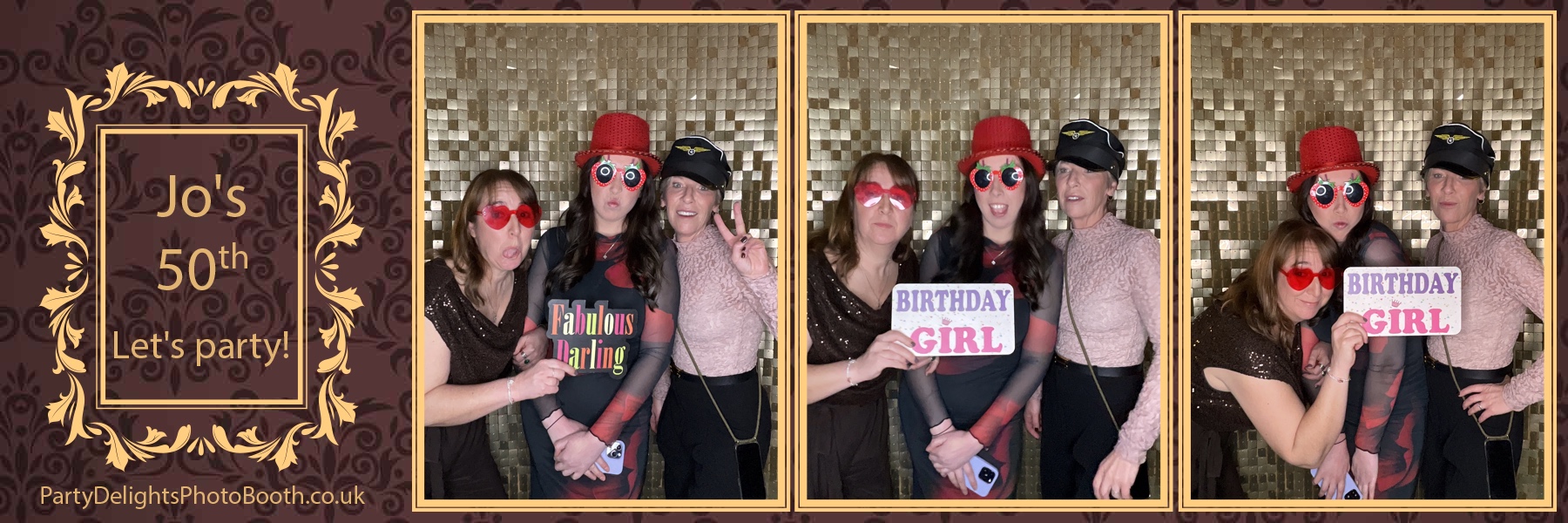 Jo's 50th Birthday Party | View more photos from the event at gallery.partydelightsphotobooth.co.uk/u/PartyDelightsPhotoBooth/Jos-50th-Birthday-Party