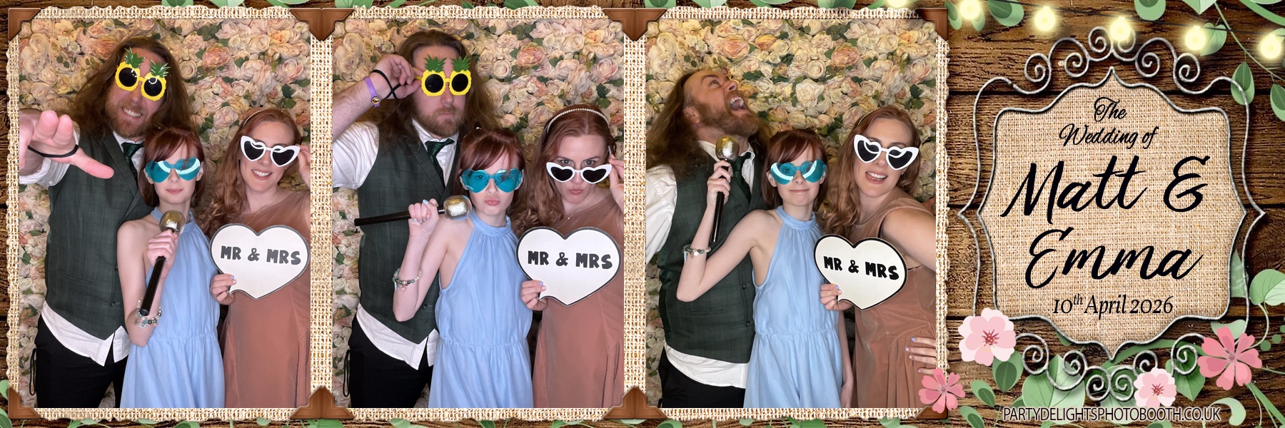 Matt & Emma's Wedding | View more photos from the event at gallery.partydelightsphotobooth.co.uk/u/PartyDelightsPhotoBooth/Matt-Emmas-Wedding