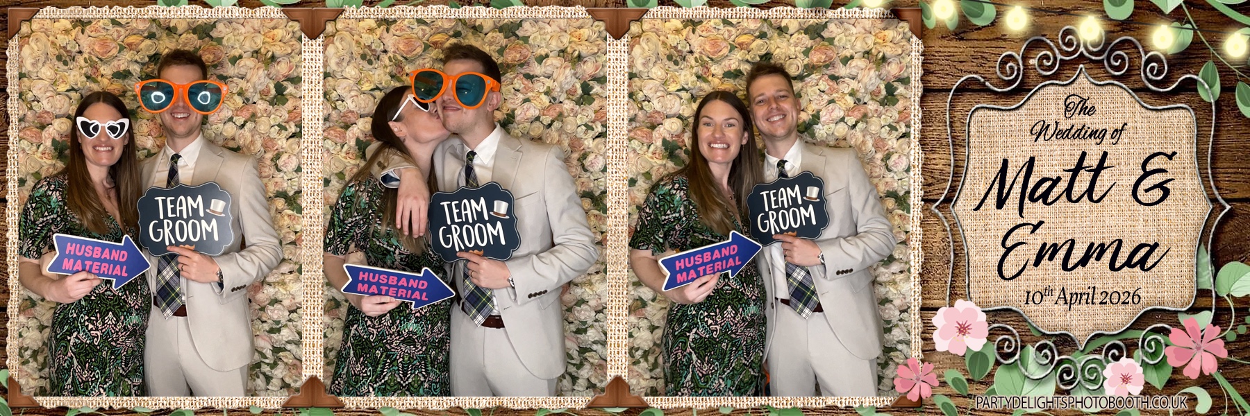 Matt & Emma's Wedding | View more photos from the event at gallery.partydelightsphotobooth.co.uk/u/PartyDelightsPhotoBooth/Matt-Emmas-Wedding