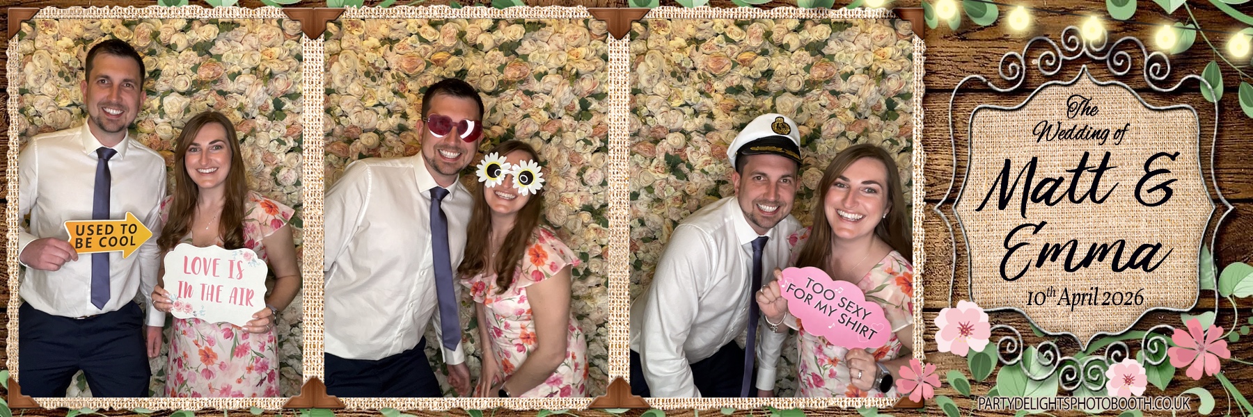 Matt & Emma's Wedding | View more photos from the event at gallery.partydelightsphotobooth.co.uk/u/PartyDelightsPhotoBooth/Matt-Emmas-Wedding