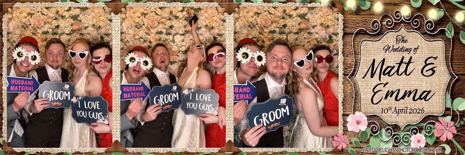 Matt & Emma's Wedding | View more photos from the event at gallery.partydelightsphotobooth.co.uk/u/PartyDelightsPhotoBooth/Matt-Emmas-Wedding