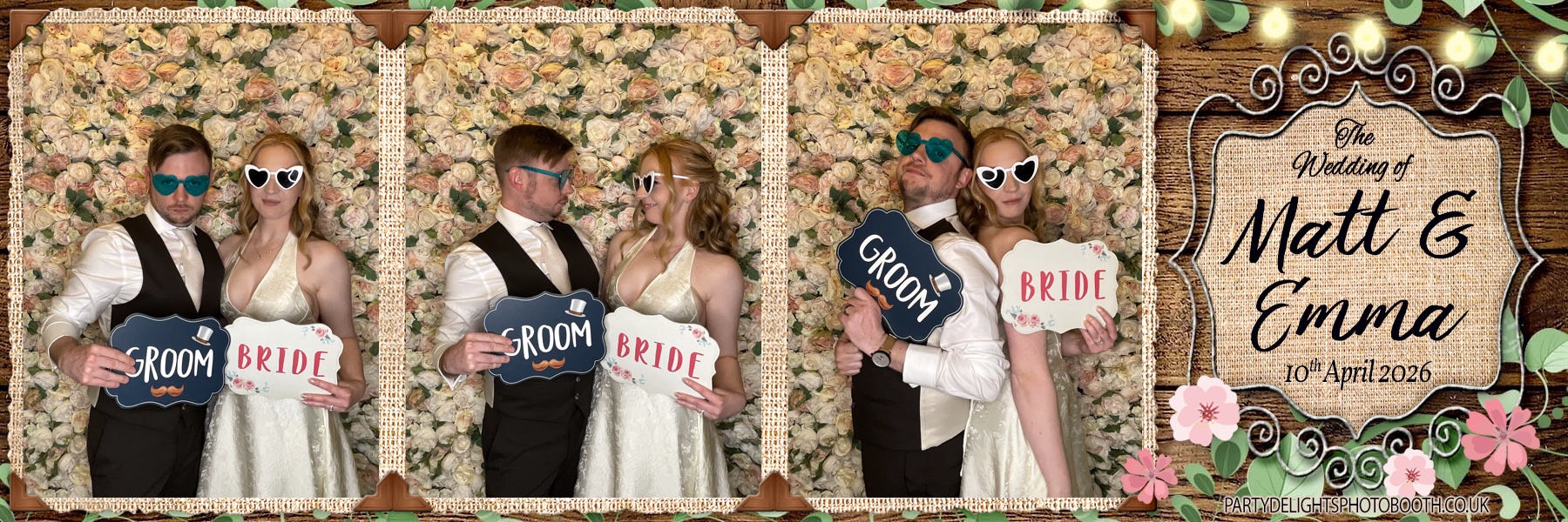 Matt & Emma's Wedding | View more photos from the event at gallery.partydelightsphotobooth.co.uk/u/PartyDelightsPhotoBooth/Matt-Emmas-Wedding