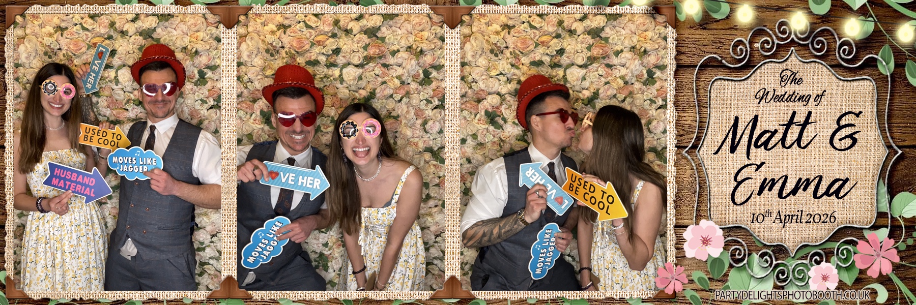 Matt & Emma's Wedding | View more photos from the event at gallery.partydelightsphotobooth.co.uk/u/PartyDelightsPhotoBooth/Matt-Emmas-Wedding