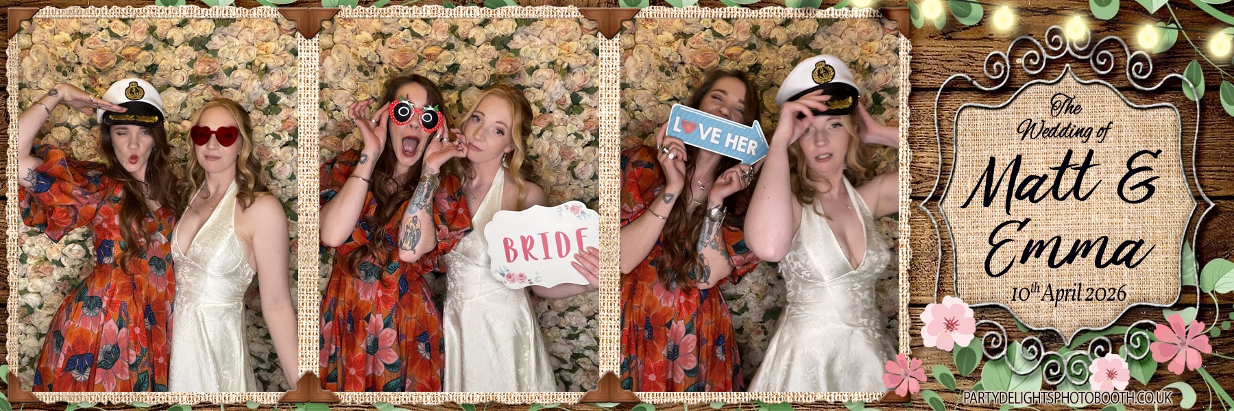 Matt & Emma's Wedding | View more photos from the event at gallery.partydelightsphotobooth.co.uk/u/PartyDelightsPhotoBooth/Matt-Emmas-Wedding