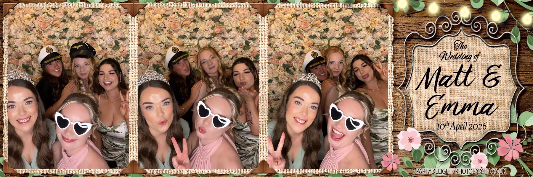 Matt & Emma's Wedding | View more photos from the event at gallery.partydelightsphotobooth.co.uk/u/PartyDelightsPhotoBooth/Matt-Emmas-Wedding